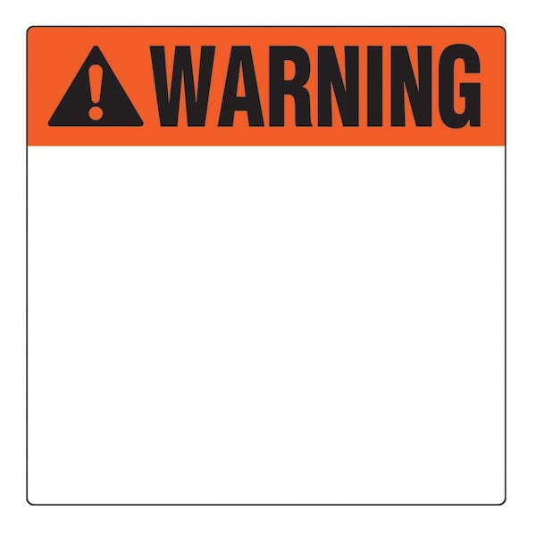 Raised Panel Label, Die Cut, 4.0"W x 4.0